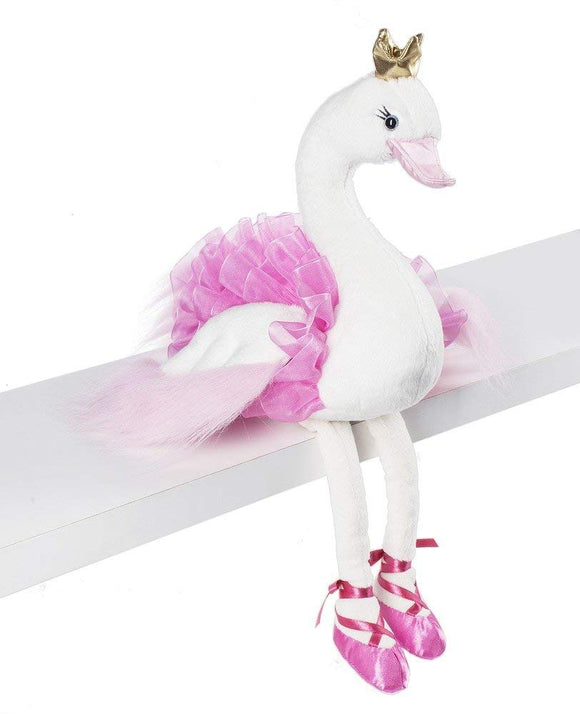 Ganz Swanslea Swan - White - Aura In Pink Inc.