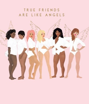 Hammond Gower True Friends Are Like Angels Special And Rare Gemstone Friendship Celebration Card - Aura In Pink Inc.