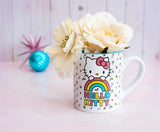 Hello Kitty By Sanrio Glitter Rainbow Licensed Ceramic Coffee Mug - Aura In Pink Inc.