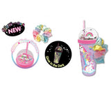 Hot Focus Glow Like A Star Glow-In-The-Dark Insulated Confetti Glitter Dome Tumbler - Cup Of Fun - Aura In Pink Inc.