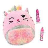 Hot Focus Pink Caticorn Limited Edition Huggy Squeeze Plüsch mit geheimer Beauty-Tasche