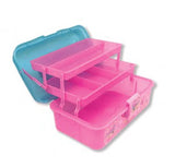 Hot Focus Rainbow Pastel Leopard Cat Pink & Blue Glitter Carryall Cosmetic Caddy Makeup Case Set - Aura In Pink Inc.