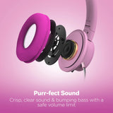 Hypergear Gaming Series Kombat Kitty Pink & Purple Cat Ears Gaming Headset Headphones w/Microphone