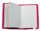 I Like You A Latte Hot Pink Faux Fur Journal - Aura In Pink Inc.