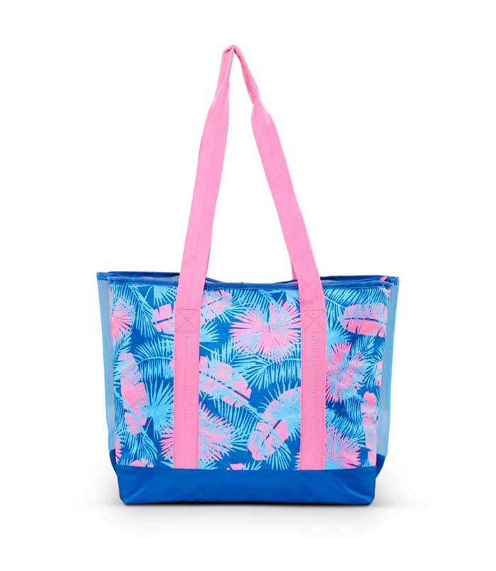 Igloo Tropical Palms Blue & Pink Insulated 20-Can Capacity Cooler Bag –  Aura In Pink Inc.