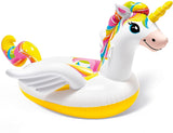 Intex Sand & Summer Enchanted Unicorn Pegasus Ride-On Inflatable Pool Float - 6.5 Feet Long - Aura In Pink Inc.