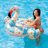 Intex Sand & Summer Tropical Flamingo Ride-On Inflatable Pool Float - 4.6 Feet Long - Aura In Pink Inc.