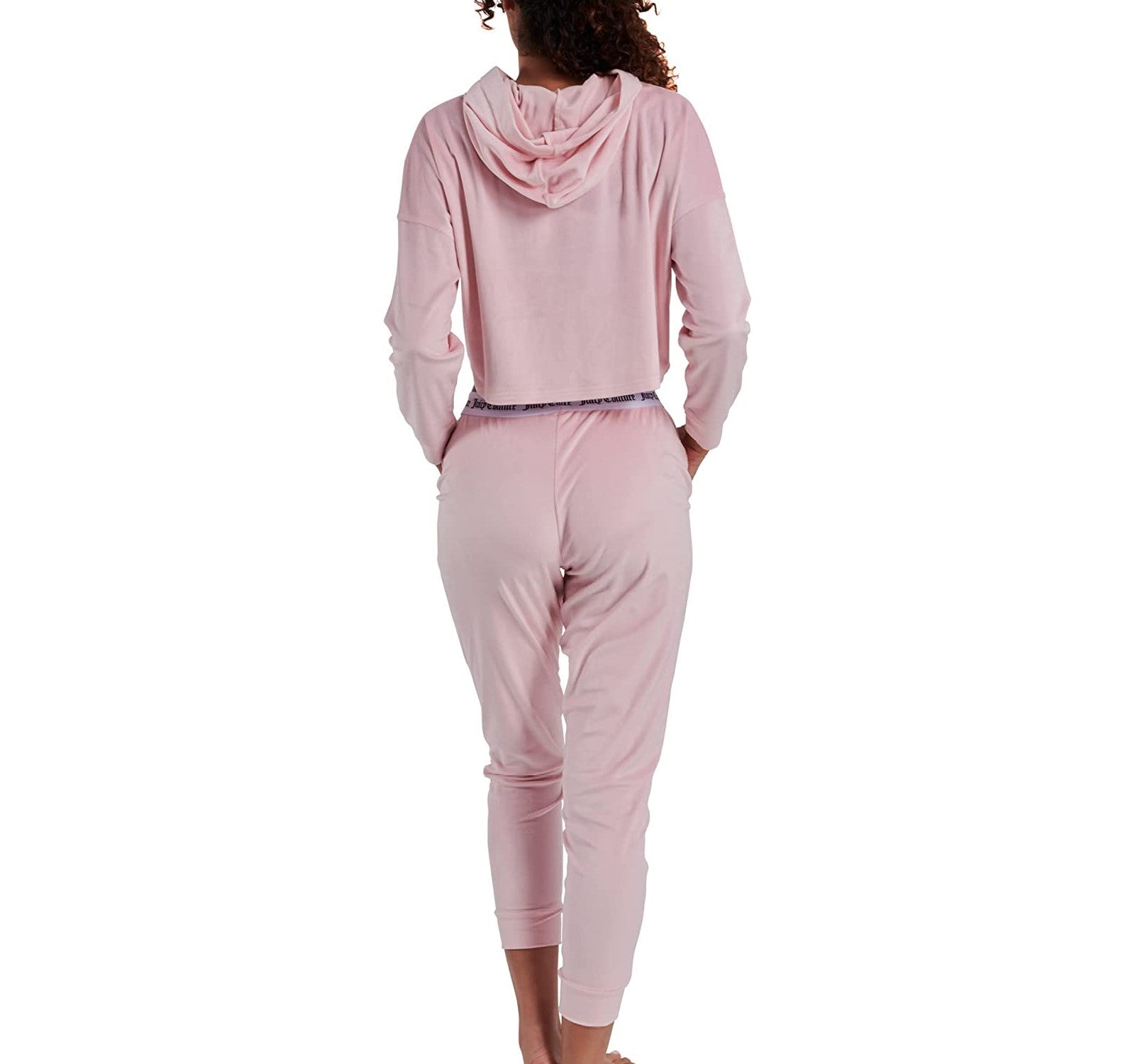Juicy Couture Ladies Lola Crystal Diamond Bling Light Pink Velour 2-Pi –  Aura In Pink Inc.