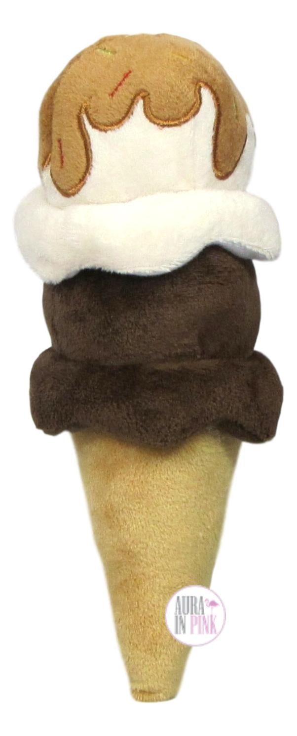 Kellypet DoubleScoop Ice Cream Cone Plush Squeaky Dog Toys Aura In