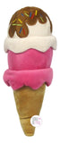 Kellypet Double-Scoop Ice Cream Cone Plush Squeaky Dog Toys - Aura In Pink Inc.