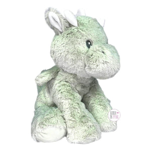 Kellytoy Kellybaby 11" Super Soft Sitting Green Baby Dragon Plush w/Rattle