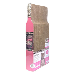 Kensie Catford Vineyards Catbernet Sauvignon Napaw Valley Pink Wine Bottle Cat Scratching Board w/Catnip - Aura In Pink Inc.