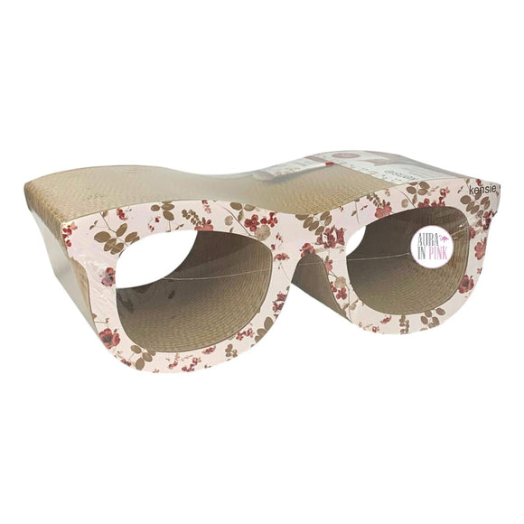 Kensie Stylish Floral Eyeglasses Cardboard Cat Scratching Board w/Catnip - Aura In Pink Inc.