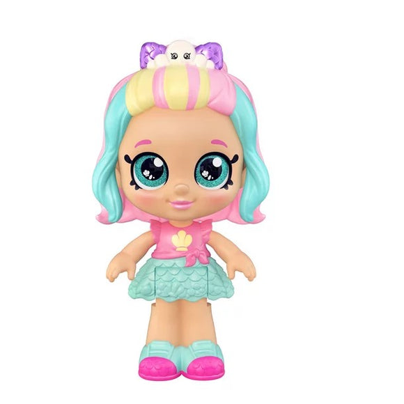 Kindi Kids Minis Pearlina Poseable Bobble Head Doll - Aura In Pink Inc.