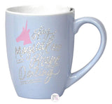 Kristen Ley Large Inspirational Coffee Mug - Periwinkle Blue Stay Magical And Brave Darling - Unicorn - Aura In Pink Inc.