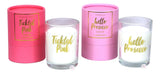 Lifefetish Tickled Pink Peony & Tangerine Blossom Scented Glass Jar Candle - Aura In Pink Inc.
