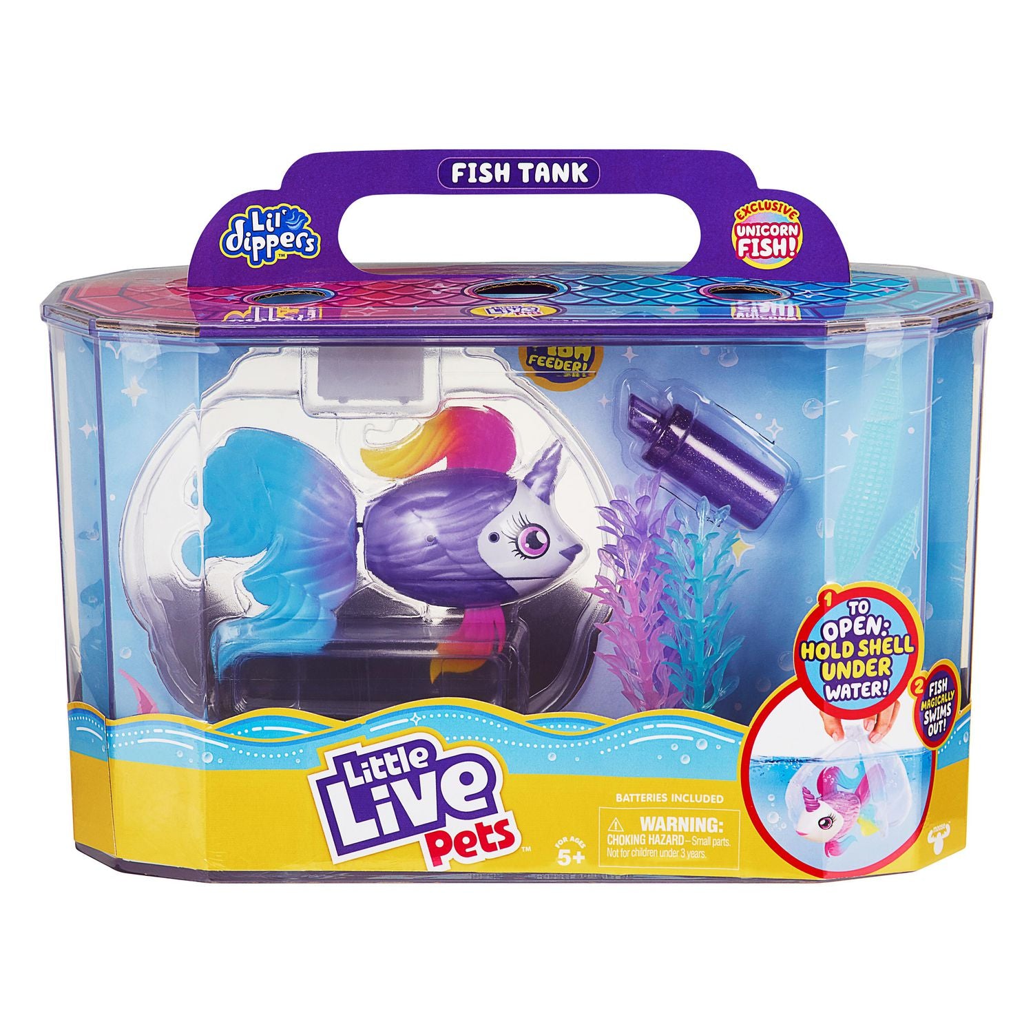 Little Live Pets L'il Dippers Unicorn Fish Unicornsea Aquarium