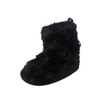 Little Me Black Faux Fur Baby Boots - Aura In Pink Inc.