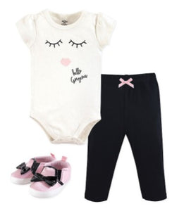 Hello Gorgeous 3-Pc Outfit Set - Aura In Pink Inc.