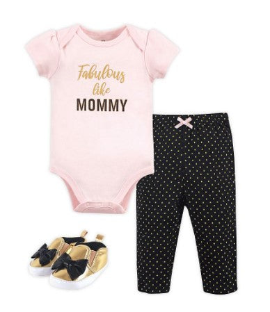 Fabulous Like Mommy 3-Pc Outfit Set - Aura In Pink Inc.