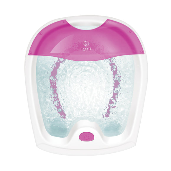 Lomi Massage Pink Rejuvenating Foot Spa w/Whirlpool Jets - Aura In Pink Inc.