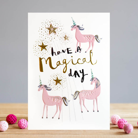 Louise Tiler Magical Day Unicorn Card - Aura In Pink Inc.