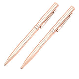 Love, Ellie Pink Weekly Planner Pad w/2 Metallic Rose Gold Pens Set - Aura In Pink Inc.