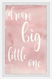 Marmont Hill Artisan Hand-Foiled Dream Big Little One Wall Art Framed In Glass - Aura In Pink Inc.