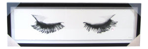 Marmont Hill Eyre Tarney Eyelashes Framed Art Print In Glass 30" x 10" - Aura In Pink Inc.