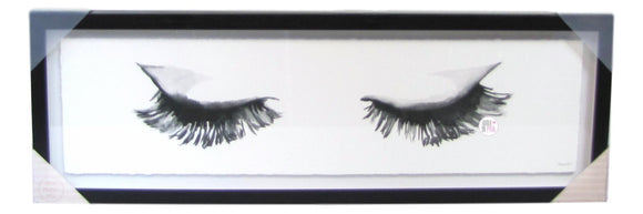 Marmont Hill Eyre Tarney Eyelashes Framed Art Print In Glass 30