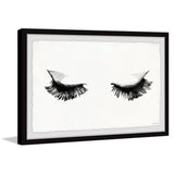 Marmont Hill Eyre Tarney Eyelashes Framed Art Print In Glass 24" x 16" - Aura In Pink Inc.