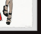 Marmont Hill I'm On My Way Fabulous Fashionista w/Dalmatian Framed Art Print In Glass - Aura In Pink Inc.