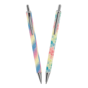 Merangue Pastel Rainbow Glitter Mermaid Pen Boxed Set - Aura In Pink Inc.