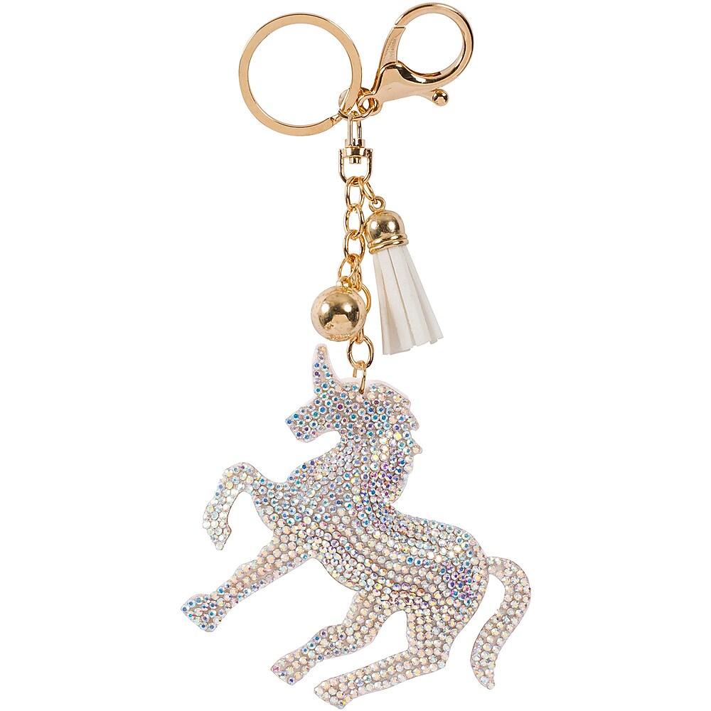 Portachiavi unicorno scintillante iridescente – Aura In Pink Inc.