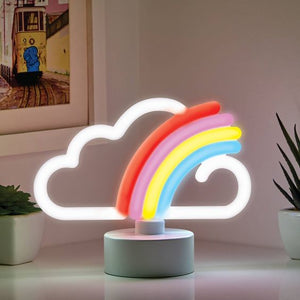 Merkury Innovations Tabletop LED Neon Mood Light - Rainbow Cloud - Aura In Pink Inc.
