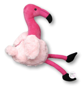 Metropawlin Pet Hot Pink Flamingo Plush Squeaky Dog Toy - Aura In Pink Inc.