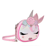 Miss Gwen's OMG Girls' Pink Gisel Rounded Crossbody Mermaid Bling Bag Purse - Aura In Pink Inc.