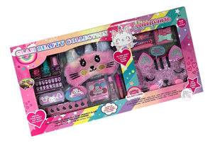 My Beauty Spot 18-Piece Caticorn Unikitty Kittycorn Glam Beauty Collection - Aura In Pink Inc.