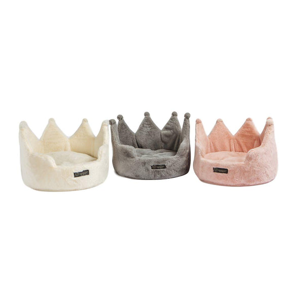 Pink crown dog sales bed