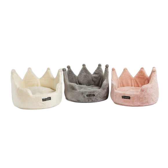 Nandog Pet Gear Luxury Crown Dog & Cat Pet Beds - Aura In Pink Inc.