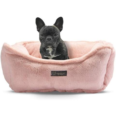 Nandog Pet Gear Luxury Pink Blush Cloud Reversible Dog & Cat Pet Bed