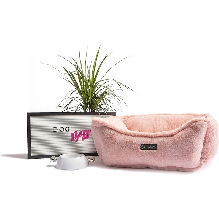 Nandog Pet Gear Luxury Pink Blush Cloud Reversible Dog & Cat Pet Bed