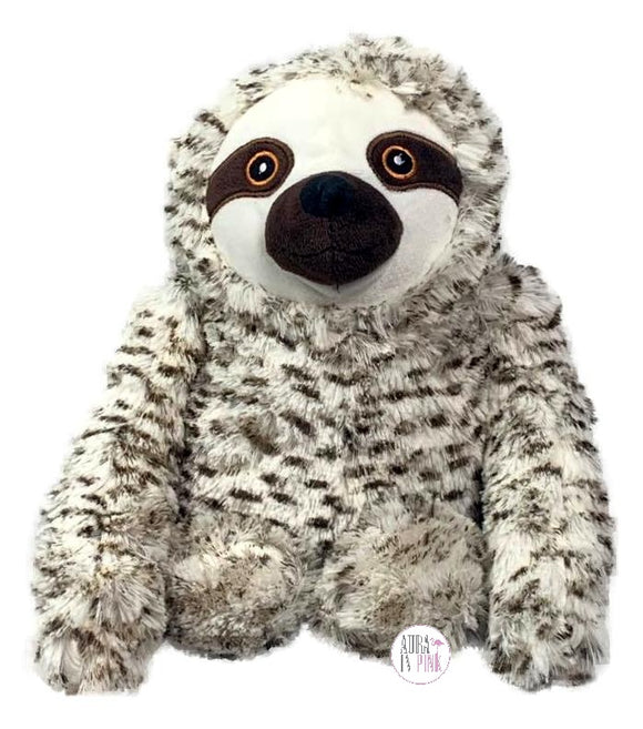 Nandog Pet Gear My BFF Two-Tone Sloth Squeaky Plush Dog Toy - Aura In Pink Inc.