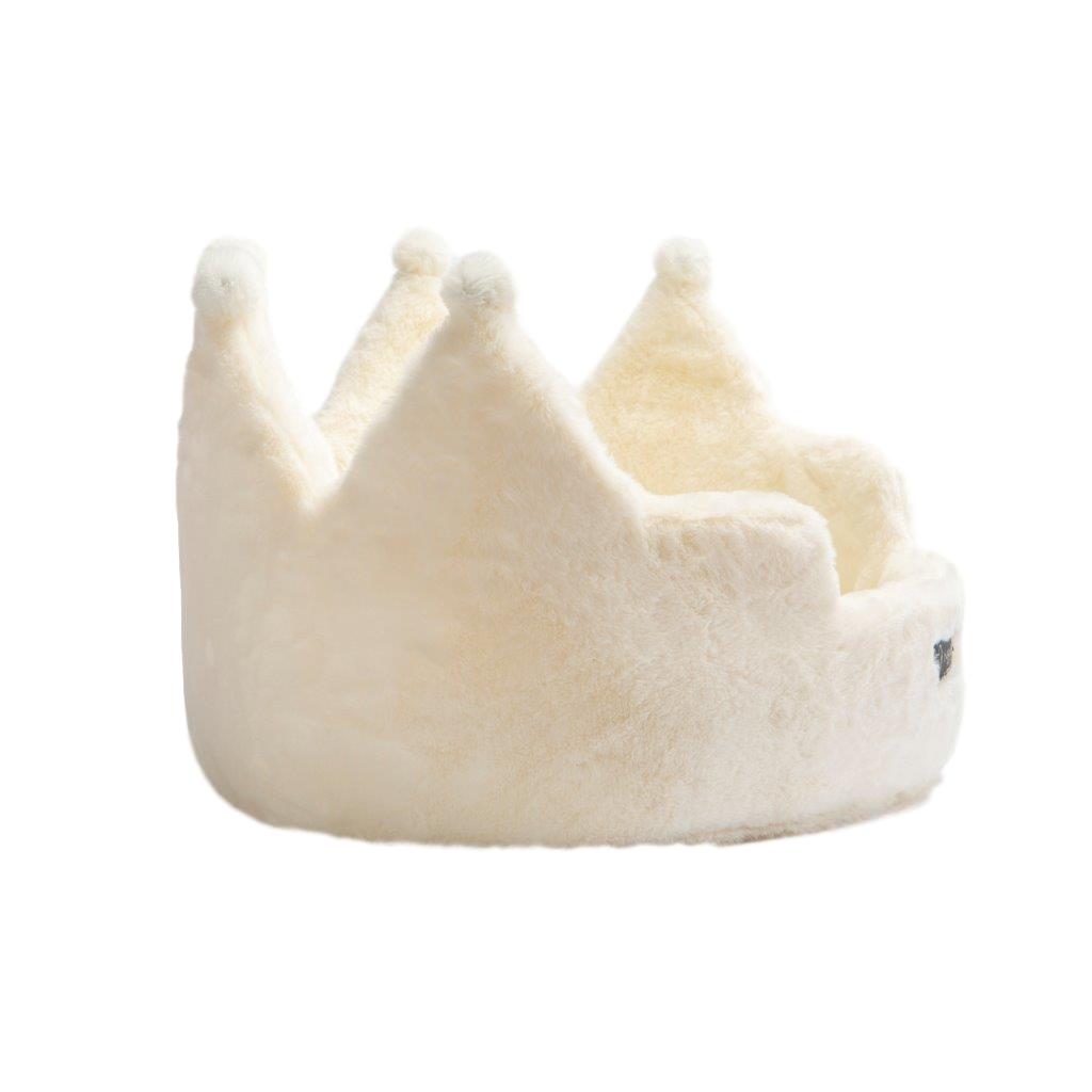 Nandog Pet Gear Luxury Crown Dog Cat Pet Beds – Aura In Pink