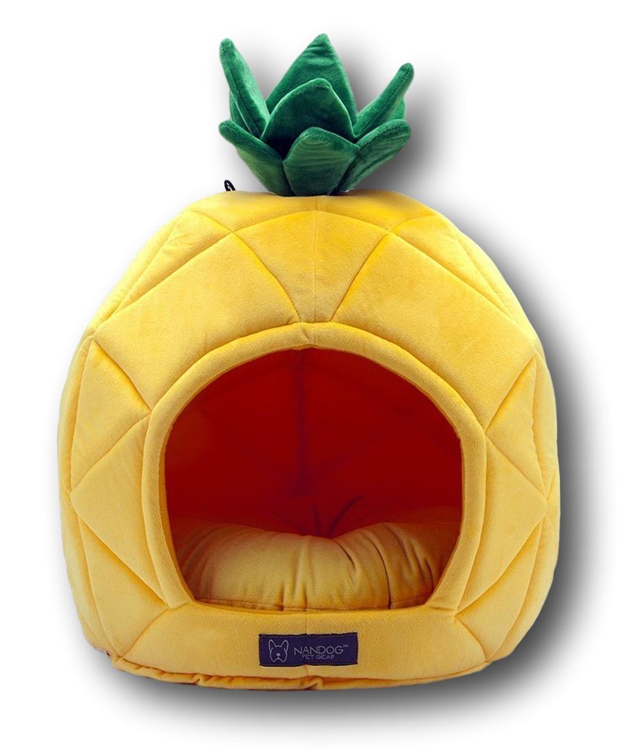 Nandog Pet Gear Pineapple Dog & Cat Pet Bed – Aura In Pink Inc