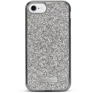 Nanette Lepore Silver Diamond Crystal Bling iPhone 6, 6S, 7, 8, & SE Case - Aura In Pink Inc.