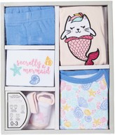 Necessities by TenderTyme Pretty Purrmaid 5-Piece Boxed Layette Set - Aura In Pink Inc.