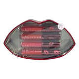 Nicole Miller New York Pink & Red Lips Tins Stunning Lip Gloss Collections