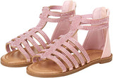 Nicole Miller Stepping Stones Pink Rhinestone Bling Gladiator Toddler Girls Sandals - Aura In Pink Inc.