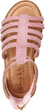 Nicole Miller Stepping Stones Pink Rhinestone Bling Gladiator Toddler Girls Sandals - Aura In Pink Inc.